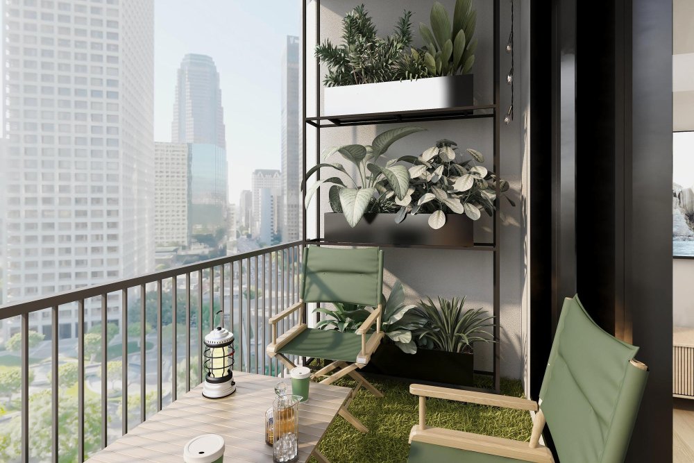 L&T Thanisandra Balcony